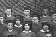 enlarged right side of January, 1928 grad photo