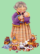 grandma with dolls