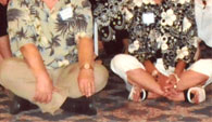 enlarged left side of 40th reunion photo