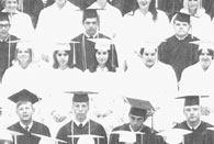 enlarged left side of class graduation photo