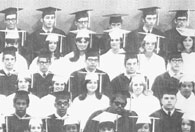 enlarged right side of class graduation photo