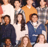enlarged right side of 1996 grad photo