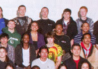 Class of 2011; enlarged right side of photo