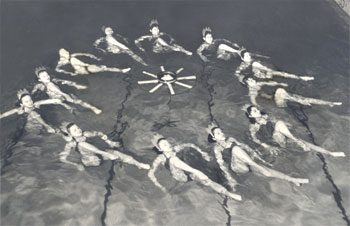 synchronized swimming group